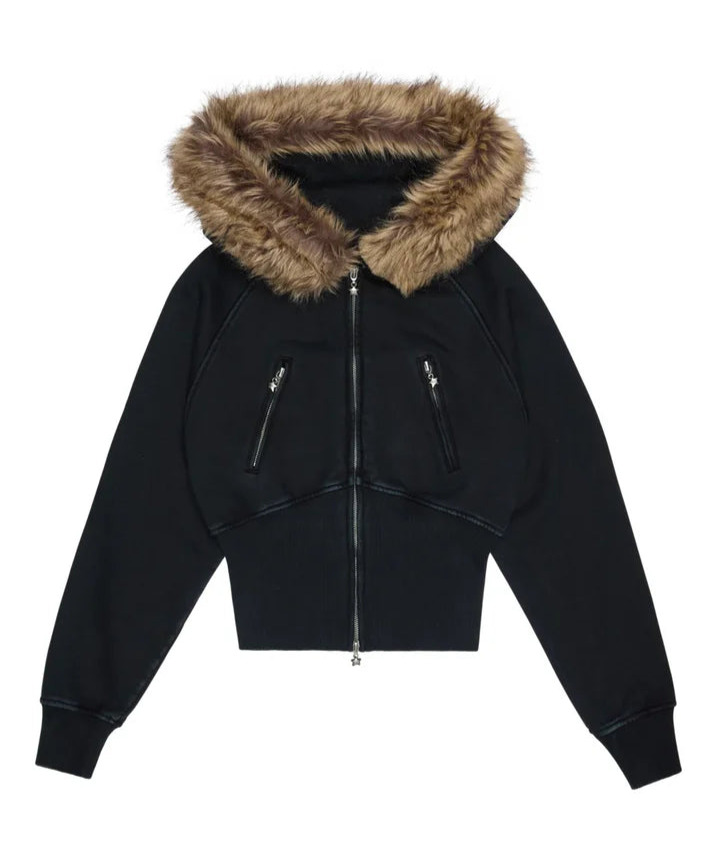 Fur Zip-Up Set